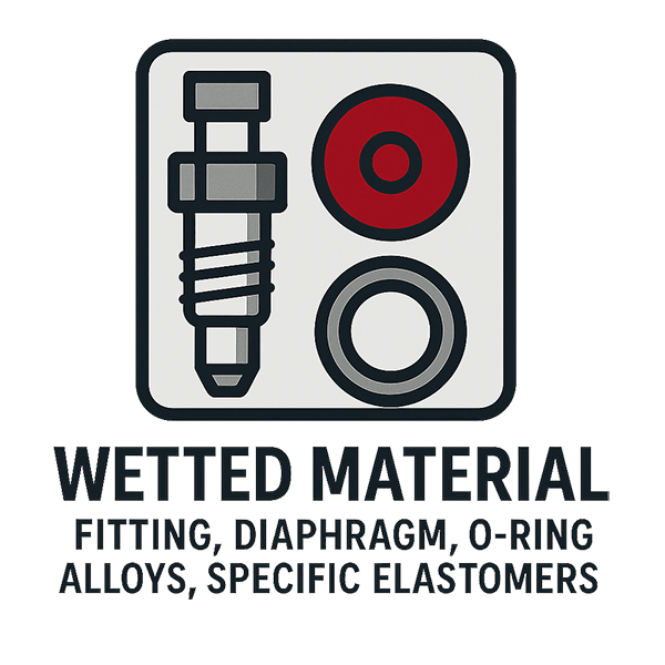 Wetted material icon