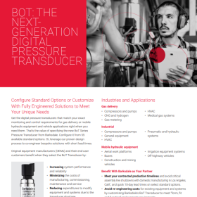 Digital Pressure Transducer and Pressure Transmitter BoT BTX