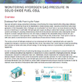 Hydrogen Pressure Monitoring in Fuel Cell Application Note