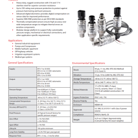 Industrial Pressure Transducer and Pressure Transmitter