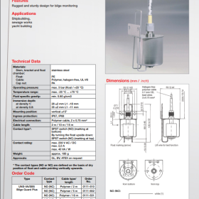 Level Switch Float Bilge Monitoring