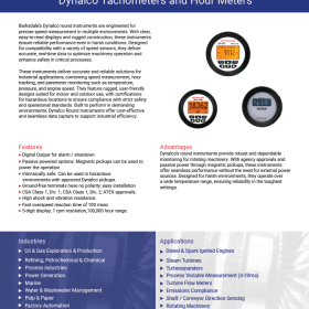 Dynalco Speed Tachometers, Hour Meters for Engines, Rotating Equipment